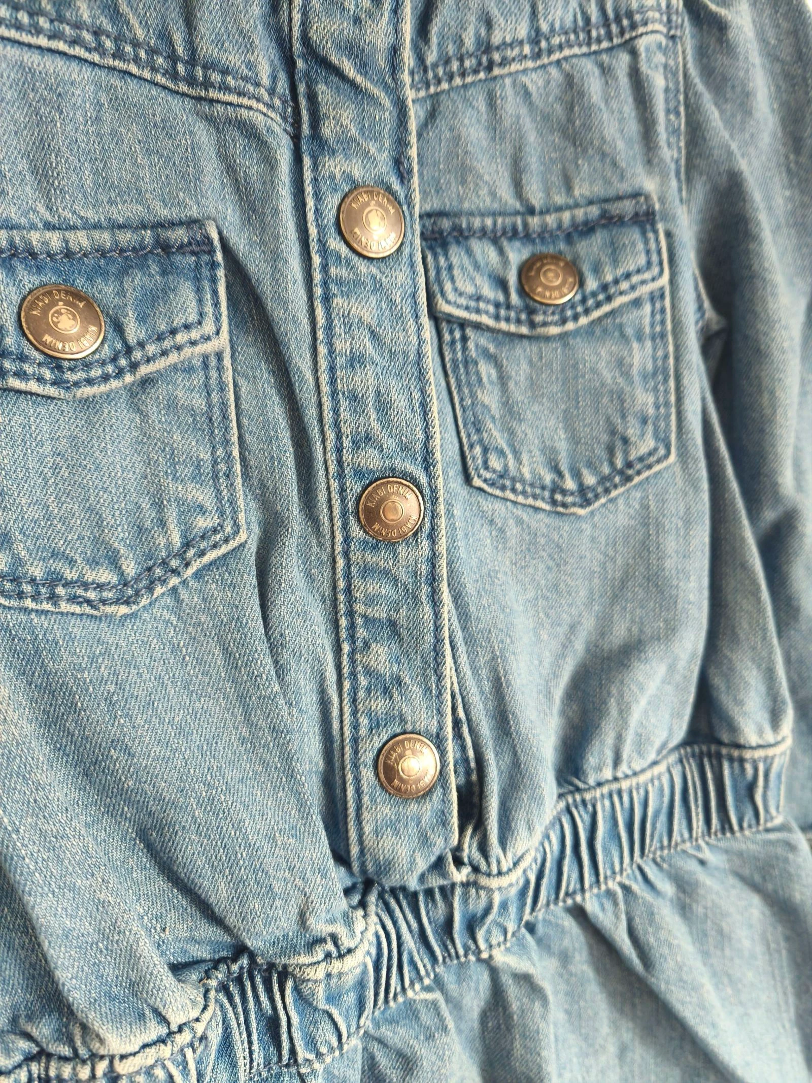 Vestido de jean de mangas largas para niña (4 años) – photo 5